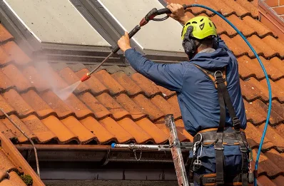 Démoussage et hydrofuge de toiture à Mérigon