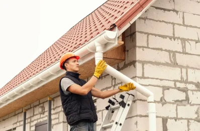 Pose et remplacement de gouttières à Mérigon